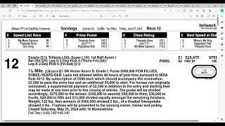 2024 Acorn Stakes Analysis and Picks | Belmont at Saratoga