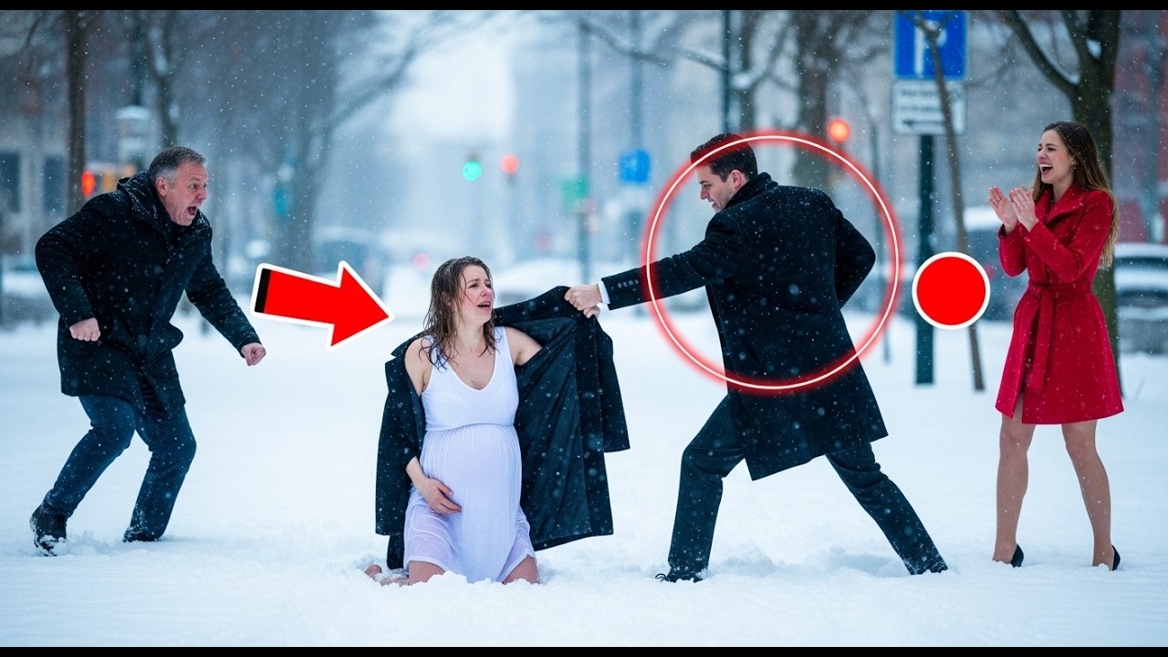 CEO gab den Wintermantel seiner schwangeren Frau seiner Geliebten — Sie brach im Schnee zusammen, se