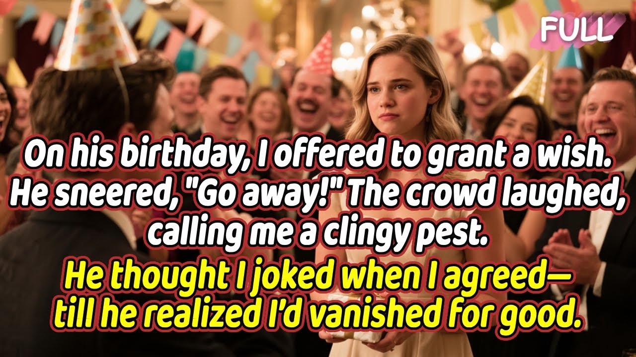 On his birthday, I offered to grant a wish. He sneered, "Go away!" The crowd laughed, calling me ...