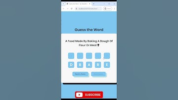 Learn How to Build Guess The Word Game Using HTML CSS JAVASCRIPT #games