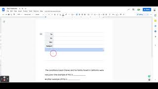 Email Draft in Google Docs