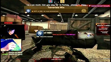 CSGO ScreaM vs NBK   1on1 Aim map