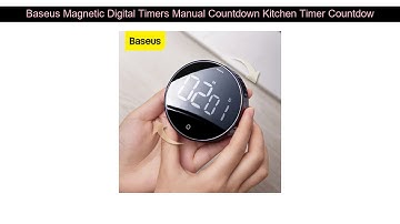 Baseus Magnetic Digital Timers Manual Countdown Kitchen Timer Countdown Alarm Clock Mechanical Cook