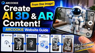 Create AI 3D & AR Content from One Image | ARCOOKIE Website Tutorial