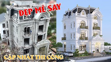 MÃN NHÃN || Biệt Thự Tân Cổ Điển 3 Tầng ĐẸP HƠN THIẾT KẾ || HOT 2023