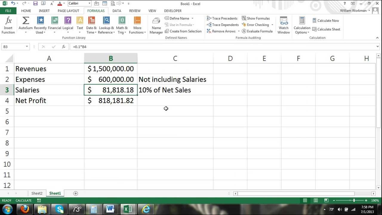 how to turn off circular reference in excel for mac