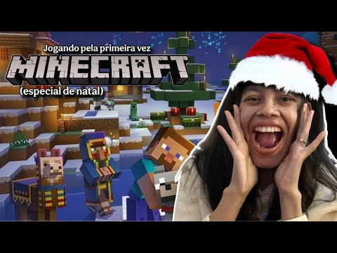 JOGANDO MINECRAFT PELA PRIMEIRA VEZ 