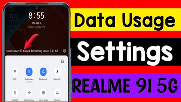 Realme 9i 5g Data Usage, Realme 9i 5g Me Data Usage Kaise Dekhe, Realme 9i 5g today data usage