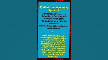 What Is An Operating System In Programming #short #shorts Operating System Kya Hota Hai #coding