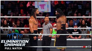 FULL MATCH —  Roman Reigns vs. Veer Mahaan -  WWE Elimination Chamber 2023
