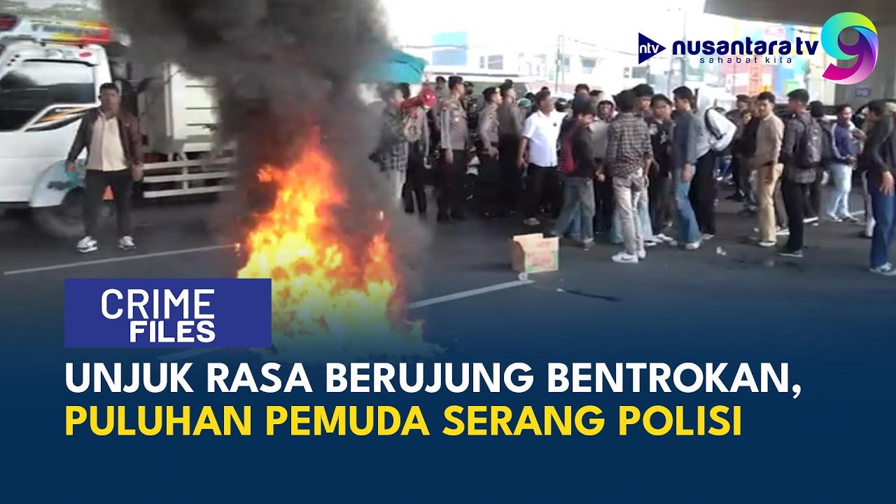 Mencekam! Aksi Demo di Bawaslu Sulsel Berujung Ricuh, Pemuda Bentrok dengan Polisi | CRIME FILES
