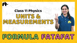 Units and Measurements | Class 11 Physics Formulas Sheet | Revision List CBSE NCERT