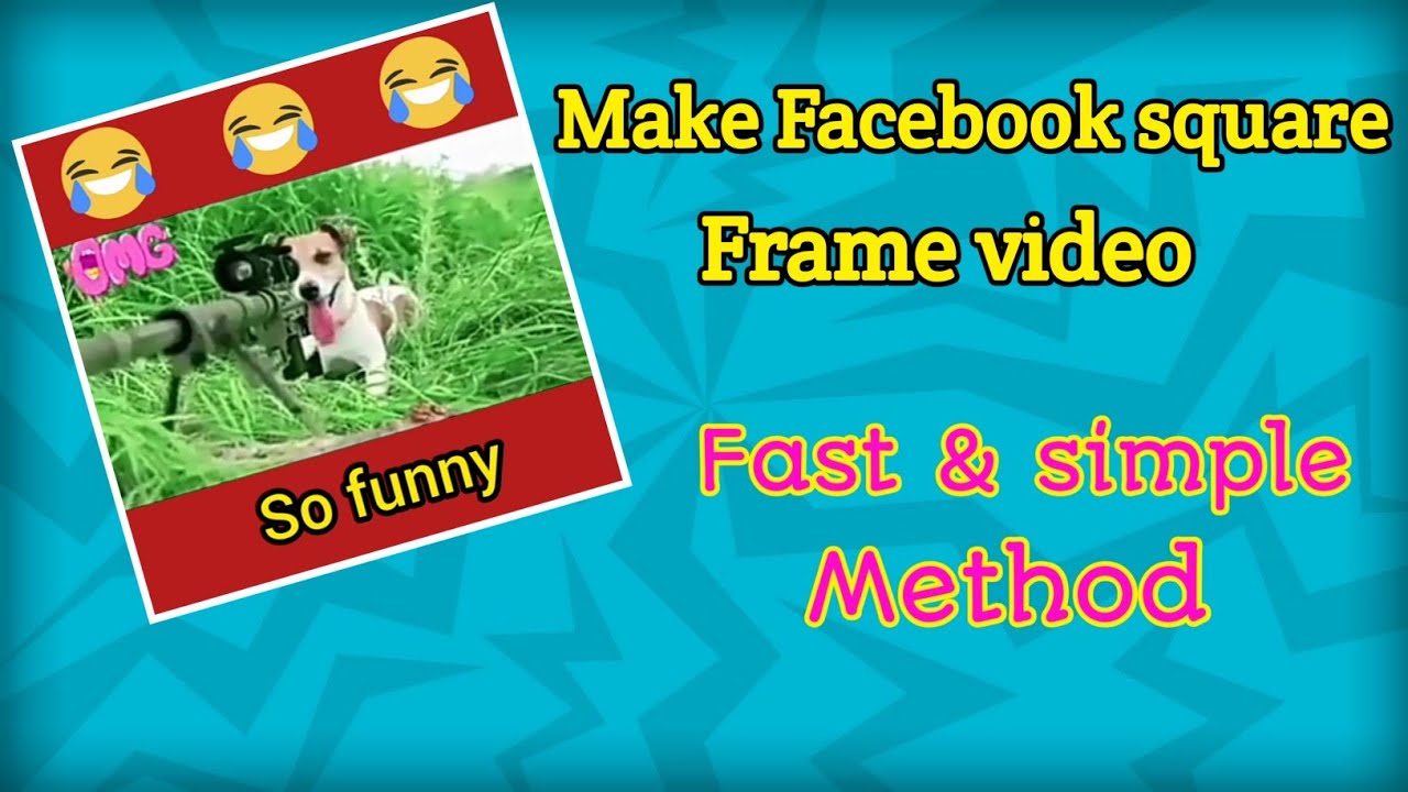 How to make square video for Facebook. YouTube