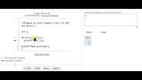 for loop visualization