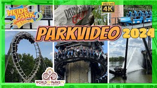 Heide Park 2024 (Parkvideo) Impressionen - Neuheiten - Achterbahnen - Fahrgeschäfte - Dämonen Gruft
