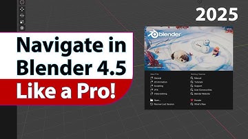 Blender 4.5 Tutorial for Beginners | How to move around in Blender Viewport Navigation like a pro!