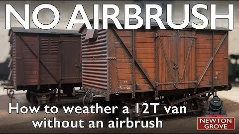 Weathering a 12T Van Without an Airbrush #modeltrains #weathering #ogauge #railway