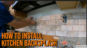 How to install kitchen backsplash | A step by step video from start to finish