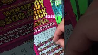 Great streak lately 3 good hits on Lady Luck #6 $20 ticket Hoosier Lottery #indiana  flyover country