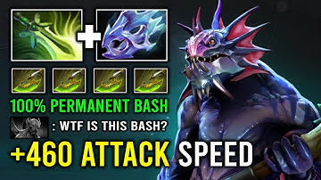 +460 Attack Speed Full Agility Butterfly Moon Shard 100% Perma Bash Slardar Dota 2