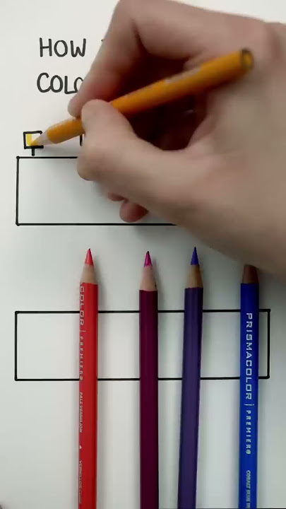 How to blend with coloured pencils