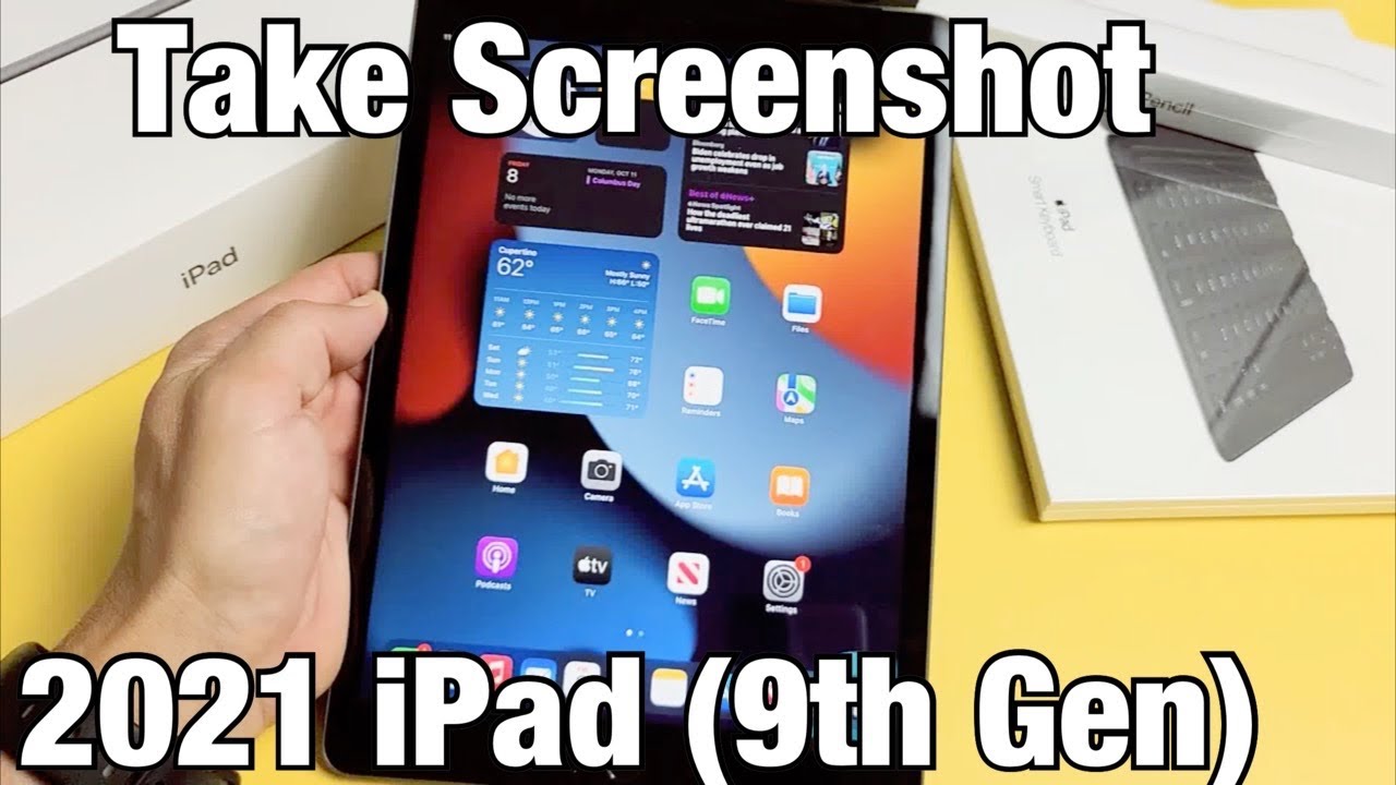 2021 Ipad 9th Gen How To Take Screenshot Youtube