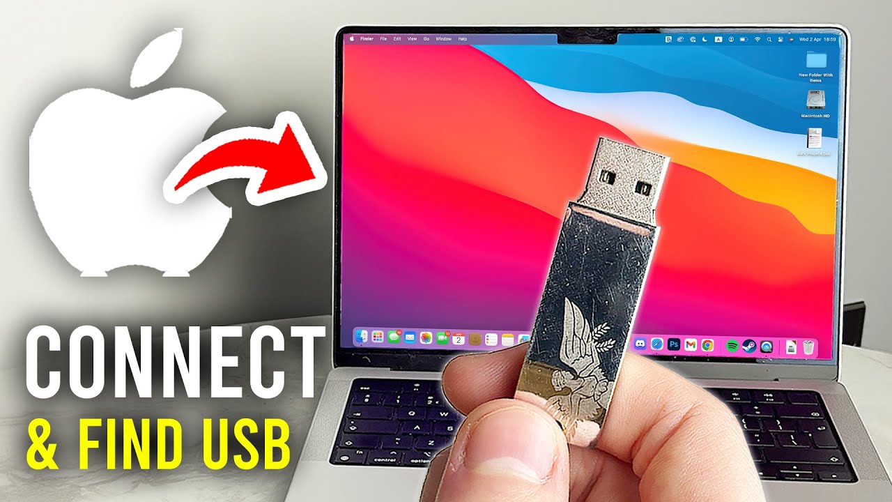 How To Connect & Find USB Drive On Mac - Full Guide - YouTube