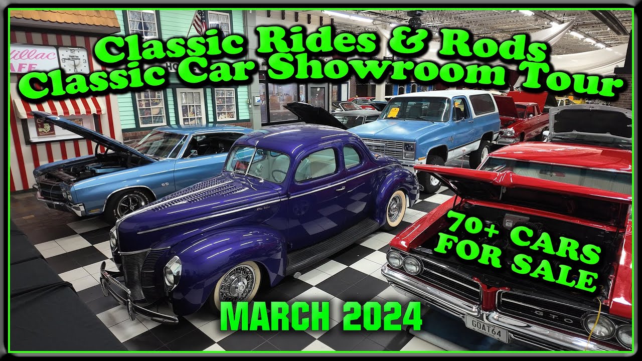 Classic Rides And Rods CLASSIC CARS FOR SALE - Classic Rides and Rods Lot Walk Showroom Tour ...