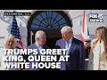 Trumps greet King, Queen at White House