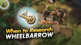 When should you research Wheelbarrow? (AoE4)