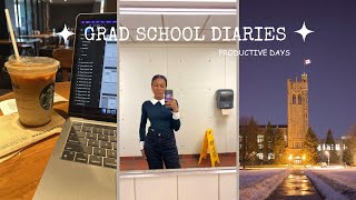 PRODUCTIVE DAY IN THE LIFE OF A GRAD STUDENT|Western University| #internationalstudent #presentation