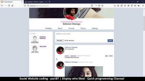 Social Website from scratch - Part 87 - Display who liked | OOP PHP with MYSQL Database