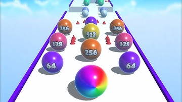 Ball Merge 2048 🟡🟢🔵 BIG UPDATE!! All Levels Gameplay Walkthrough Android, iOS MAX LEVELS!!!