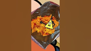 Gravity Falls Bill Cipher Dorito #gravityfalls #billcipher #bookofbill #cartoon #meme