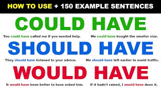 COULD HAVE / SHOULD HAVE / WOULD HAVE | บทเรียนไวยากรณ์ภาษาอังกฤษ + ประโยคตัวอย่าง 150 ประโยค