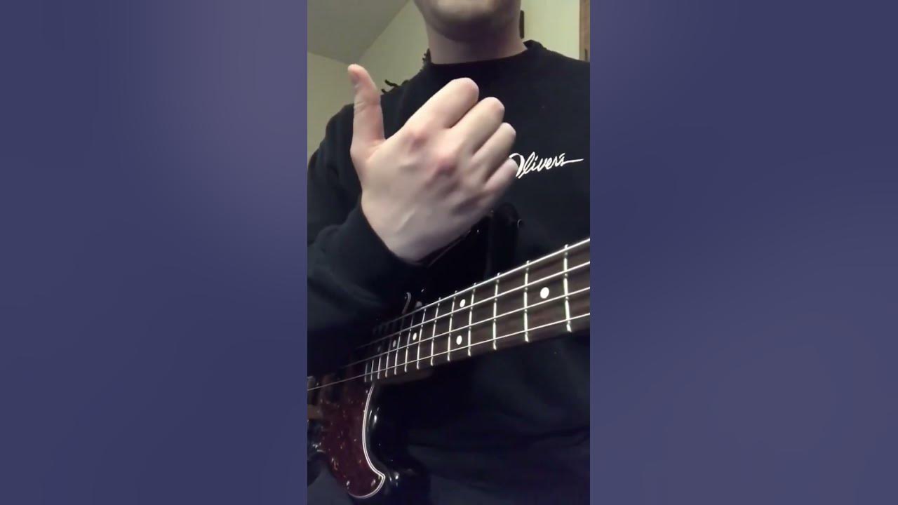 SIMPLE slap bass trick #bass #shorts #youtubeshorts