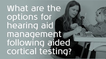 What are the options for hearing aid management following aided cortical testing?