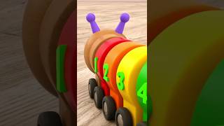 Learn Numbers &amp; Colors with Toy Caterpillar | Tino Toys &amp; Toddlers #tino #cartoon #woodentoys