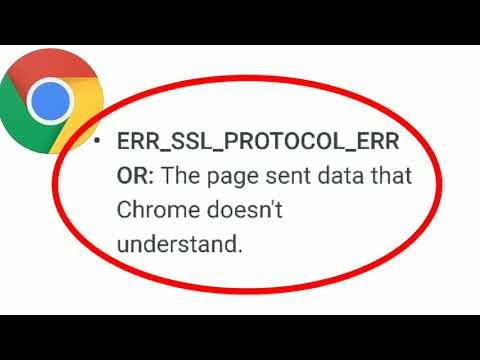 Google Chrome | Err SSL Protocol Error | Page Sent data that Chrome Doesn't Understand Problem