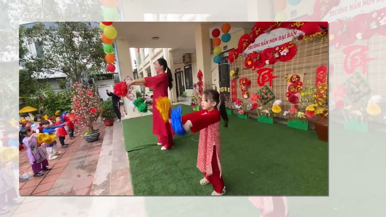 Thể dục buổi sáng  chủ đề Tết quê em