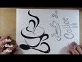 Como fazer STÊNCIL e  PINTURA  Cantinho do CAFÉ  #stencil #artesanato.