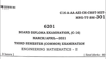 Diploma - C16 - Maths2 - April 2021 Paper SAQ solutions