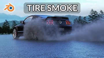 Blender tire smoke effect tutorial | Tire burnout effect tutorial