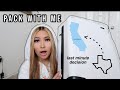 dropping everything to move to california for a week *PACK WITH ME*