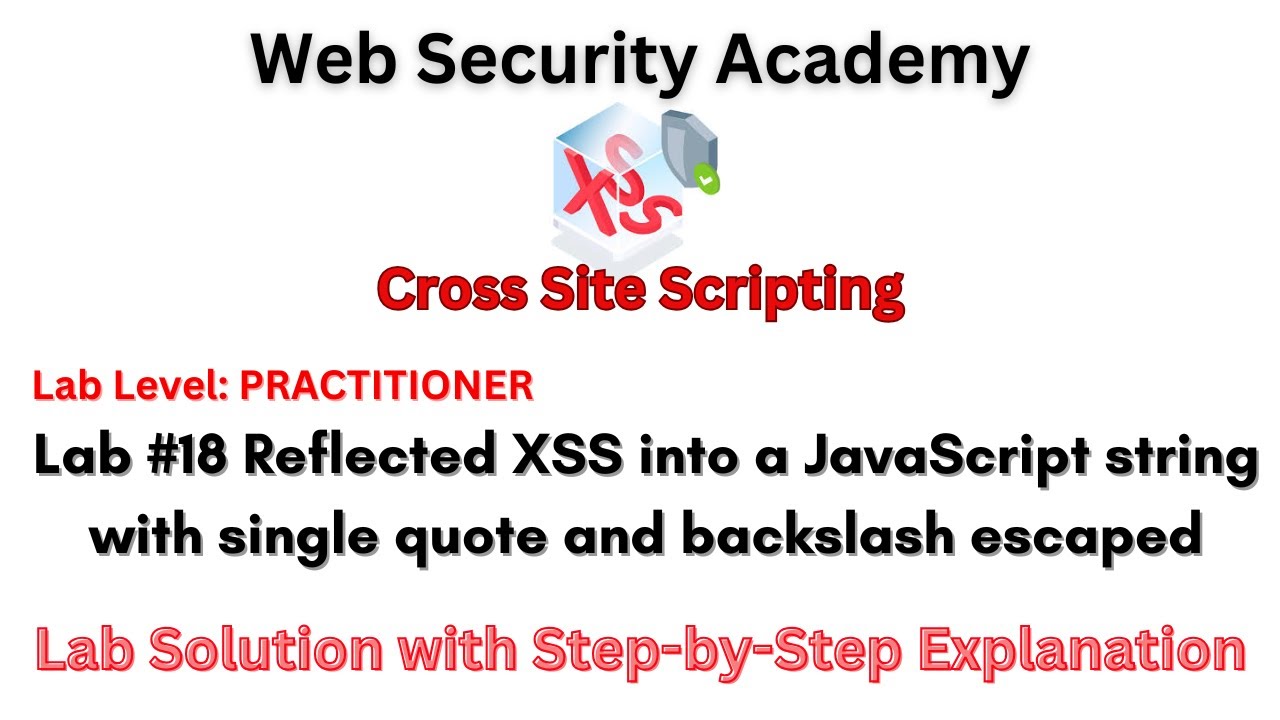 Reflected XSS into a JavaScript string with single quote and backslash ...