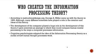 Information Processing Theory- Mar 9, 2019 2 34 PM