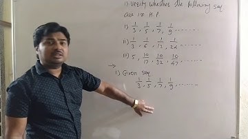 Lec14 Sequences and Series : Harmonic Progression (H.P.) : Exercise 2.4 example 1, 2