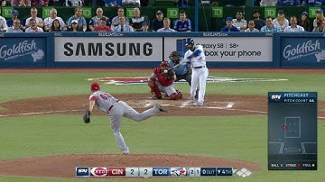CIN@TOR: Bautista smacks a solo homer to left-center