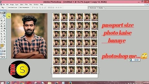 How to make passport size photo - passport size photo kaise banaye | Photoshop Tutorial Part-11