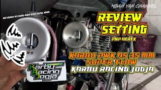 review dan setting karbu PWK AS 35 SUPER FLOW   VELOCITY dari KARBU RACING JOGJA